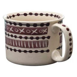 miah decor HandPainted Funky 500ml Pink (Set of 2) Ceramic Coffee Mug image 2
