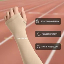 let's silim Nylon Arm Sleeve For Men & Women image 4