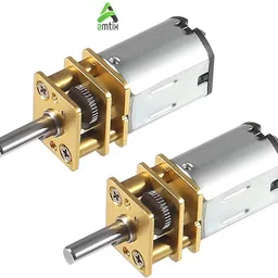 amtix Pack of 2 N20 3.7V DC Motor 3.7V 6V Micro Gear Reduction with 30:1 Metal Gearbox Electronic Components Electronic Hobby Kit-picture-23