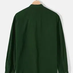 fubar Men Regular Fit Solid Mandarin Collar Casual Shirt image 2