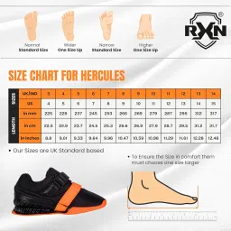 rxn Hercules Weightlifting Shoes for Men and Women - Weight Lifting Shoes for Powerlifting, Deadlifting & Crossfit - Strap and Lace-Up Gym Shoes - Non-Slip Olympic Lifting Shoes image 5