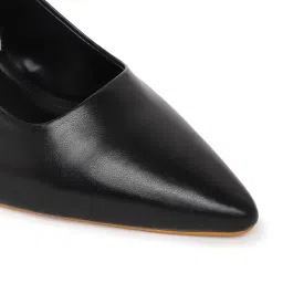 marc loire Women's Slip on Casual Solid Pumps Heels image 5