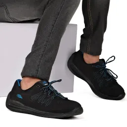 perf AIR Flow Safety Shoes with Breathable Mesh Upper, Steel Toe Cap, Antistatic Properties, and Fuel Oil-Resistant Sole image 3