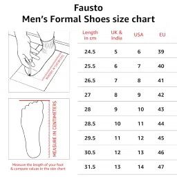 fausto Men Leather Formal Pull-On Shoes image 3