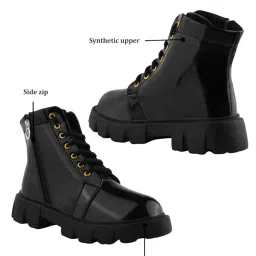 tryme Comfortable Alluring Extra Cushion Inner Sole and Skin Friendly Ankle Boot with Low Heels for Womens and Girls image 3