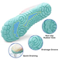 scurtain Unisex Mens Womens Athletic Hiking Water Shoes Quick Dry Barefoot Aqua Shoes Swim Shoes Beach Shoes with Drainage image 4