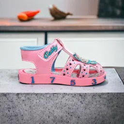 levot Glitter Stylish Fashionable Light weight Musical Sound Casual First Walking Slip on Sandals for unisex Baby Boys and Baby Girls(9 Months-2.5 Years) image 2