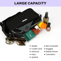 storite Women's Lightweight Crossbody Small Shoulder Bag Cell Phone Purses, Faux Leather Sling Type Bag With Adjustable Strap - (22x11x15 Cm) image 5