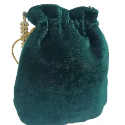 amerie fashions Embroidered Women's Floral Potli Bag Purse for Party Wedding image 2