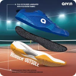aivin Attract 2.0 Badminton Shoes | Badminton Shoes | Men Non Marking Shoes for Badminton | Anti Skid Breathable Sports Shoes image 1