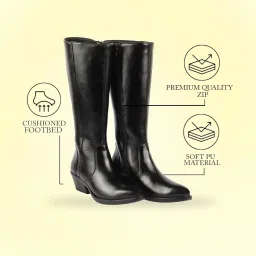 fausto Women Flared Heel Boots image 2