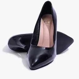 carlton london Women Comfortable Cone Heel Pointed Toe Slip On Fashion Shoes for Daily use, Office use, Casual use image 3