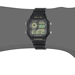 casio Youth Series Digital Black Dial Men's Watch - AE-1200WH-1BVDF(D098) image 5