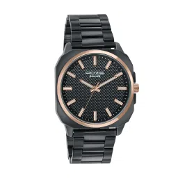 sonata Poze Drop 6 Quartz Black Round Dial Men's Watch | Sheet Metal Strap Material | Watches for Man | Watches for Men Analog - SP70087KM02 image 1