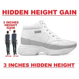 bxxy Mens 3 Inch Hidden Height Increasing Casual Outdoor Sneakers Boot in Eva Sole. Height Elevator Boots image 1