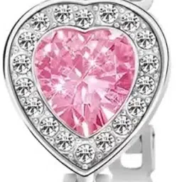 acnos Premium White Dial Diamond Pink Analog Watch Love Heart Diamond Bracelet for Girls Best Design Butterfly Combo 3 Pack of 3 image 2