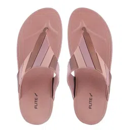 flite Daily Use Slippers For Women/Bathroom Slippers/Home Slippers/All Day Wear Fl-427 (Tan, Numeric_5) image 1