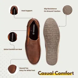 centrino Mens 3392 Causal Shoes | Loafers | Moccasins | Lighweight Slip-On's | Soft Cushioned Insole | Trendy Non Lace-up Deisgn | Stylish & Comfortable image 2