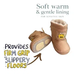 capznmore Woolen Booties for Babies – Hand-Knitted Soft Wool Baby Booties for Newborns & Infants | Warm Winter Baby Shoes for Boys & Girls image 3