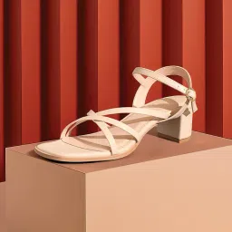 symbol premium Women's 'Desk to Dinner' Open Toe Sandals (Ortholite Insole|Stylish Heels) image 1