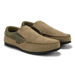 woodland Men Dubai Khaki Casual Slip-On Shoes image 1