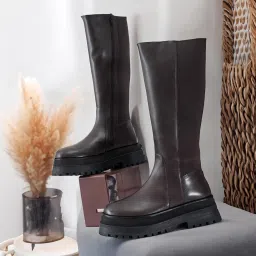 nico nerini Knee Hight Leather Long Boots for Women High image 3