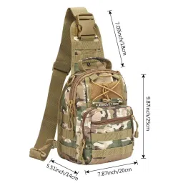 dhruti enterprise Tactical Military Shoulder Bag, 20 x 14 x 25 cm, Camouflage Pattern image 1