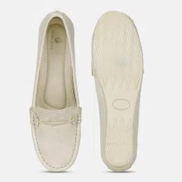 marc loire Women Comfortable Textured Wedge Loafer Shoes Casual & Formal Footwear image 5