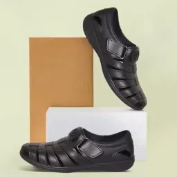ajanta Mens Black Sandal image 1