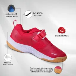 Nivia HY-Court 2.1 Kids Badminton Shoes | Ideal for Badminton and Active Sports | Fueling Young Athletes with Comfort and Excitement | Court Shoes image 1