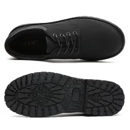 iuy Black Oxford Shoes for Women Leather Work Office Non Slip Dress Shoes Comfortable Shoes image 1