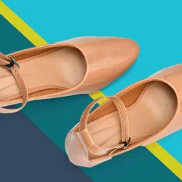 karaddi Bellies for Women Ladies and Girls Wedge Pumps Daily Use Collage Office image 3