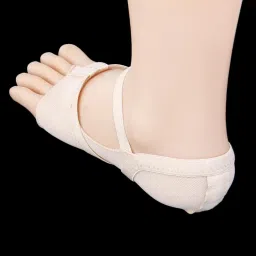 ujeavette 1 Pair Nude Dance Shoes Belly Dance Foot Pad Footwear Dance Paws - L image 2