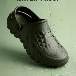 kraasa Extra Soft Men's Classic Casual Sports Clogs/Sandals with Adjustable Back Strap for Adult | Comfortable & Lightweight| Stylish & Anti-Skid| Waterproof & Everyday Use Mules for Gents/Boys image 2