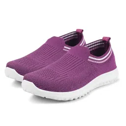 xenaro Memory Foam Women's Casual Knitted Slip-On Shoes | Comfortable Lightweight Walking Shoes for Office Travel for Girls and Ladies | Luxe Dark Navy Blue | 4 | Sizes 4-9 image 2