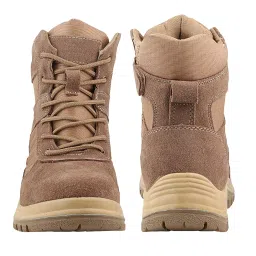 fuel DMS Men's High Ankle Suede Leather Boots in Lace-Up for Outdoor Trekking & Casual Boots with Cushioned Sole image 4