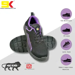 9k Nine-k Supreme SD – Safety Shoe with 200J Impact Protection | Lightweight Polycarbonate Toe | Oil, Acid & Heat Resistant | Cushioned Comfort for All-Day Wear image 3