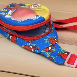 tera 13 Cartoon Crossbody Sling Bag for Boys (1 pcs) Portable Shoulder Bag with Adjustable Strap for Commuting Cartoon Travel Outdoor Activities Cycling Sling Bag image 1