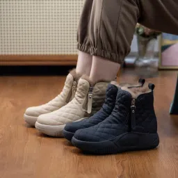 myaddiction Winter Snow Boots Warm Lined Short Boots for Trekking Hiker || Women's Fashion Shoes image 1