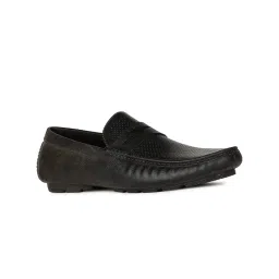 bata Men Leather Pull On Loafers image 1
