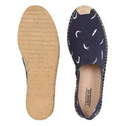 unikicks Mens Espadrille Canvas Casual Shoes | Colour - Printed Navy Blue image 4