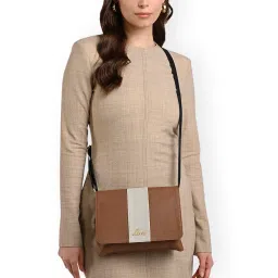 lavie Women's Reese 2C Colorblock Crossbody Sling Bag | Flap Sling Bag | Ladies Purse Handbag | Gift for Women image 1