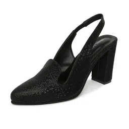 marc loire Women's High Heel Pump Shoes Pointy Toe Stilettos, Black - 2 UK image 1