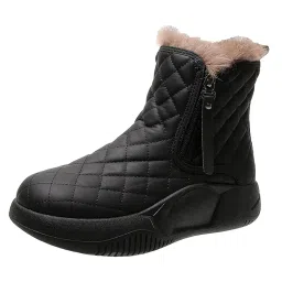 myaddiction Winter Snow Boots Warm Lined Short Boots for Trekking Hiker || Women's Fashion Shoes image 4