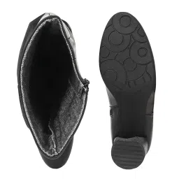 delize Women's Black Knee Boots image 4