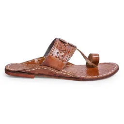 Kolhapuri Chappal for Men | Leather Slippers | Kolapuri Chapal - CS-AB-Parent A13 image 4