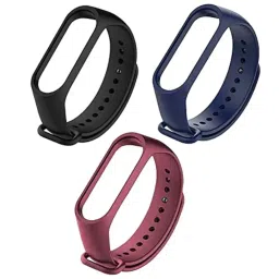 Inefable® Mi Band 3 & 4 Strap Band Wristband Strap Compatible with Mi Band M3 & M4 Original Device Not Included | image 1