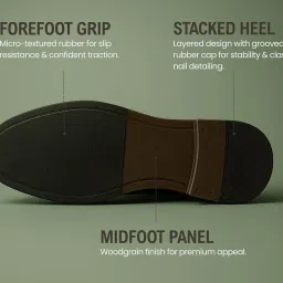 kraasa ORION-X Men's Vegan Leather Chelsea Boots – Classic Almond Toe Ankle Boots with Textured Finish | Formal & Smart Casual Boots image 3