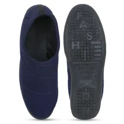 air - aqua Airaqua Womens Slip On Walking Shoes for Daily Use/Lightweight Running Trainers/Comfortable Winter Bellies/Gym Training Casual Sports Footwear for Girls(Navy) image 4