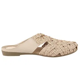 the white pole Slip on Slides Flat Mules Bellies Jutti Sandals for Women and Girls image 3